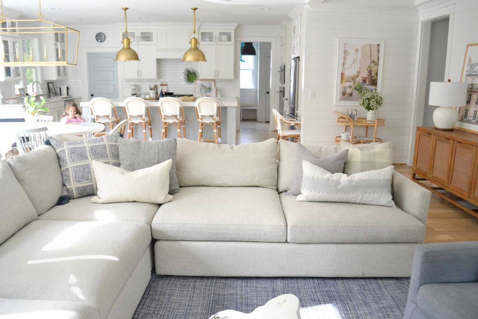 Picking the Right Throw Pillows For Your Grey Couch | Chrissy Marie Blog