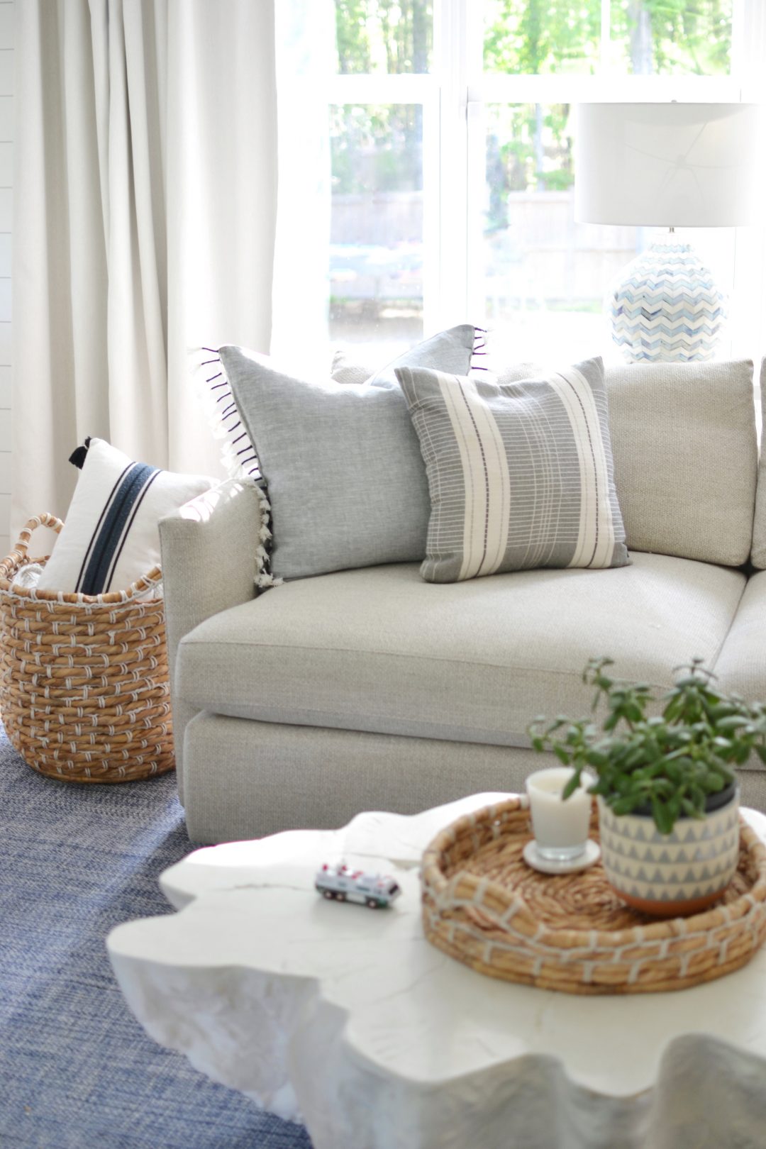 Picking the Right Throw Pillows For Your Grey Couch | Chrissy Marie Blog
