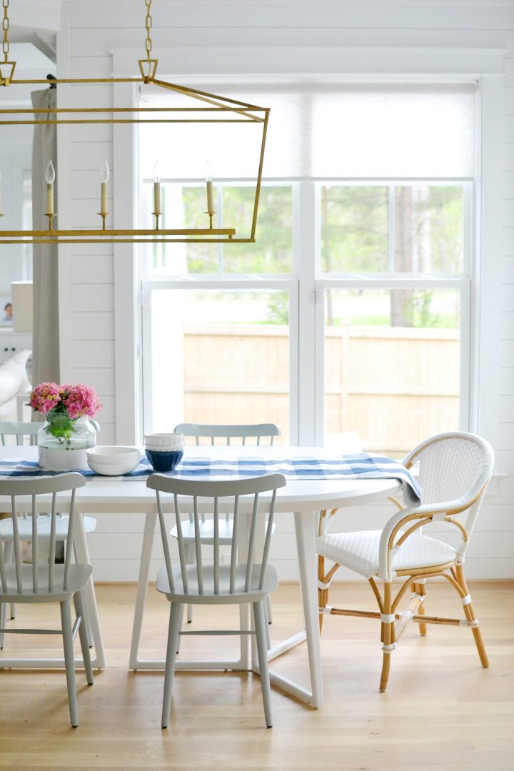 Our White Kitchen Blue Island Details - Chrissy Marie Blog