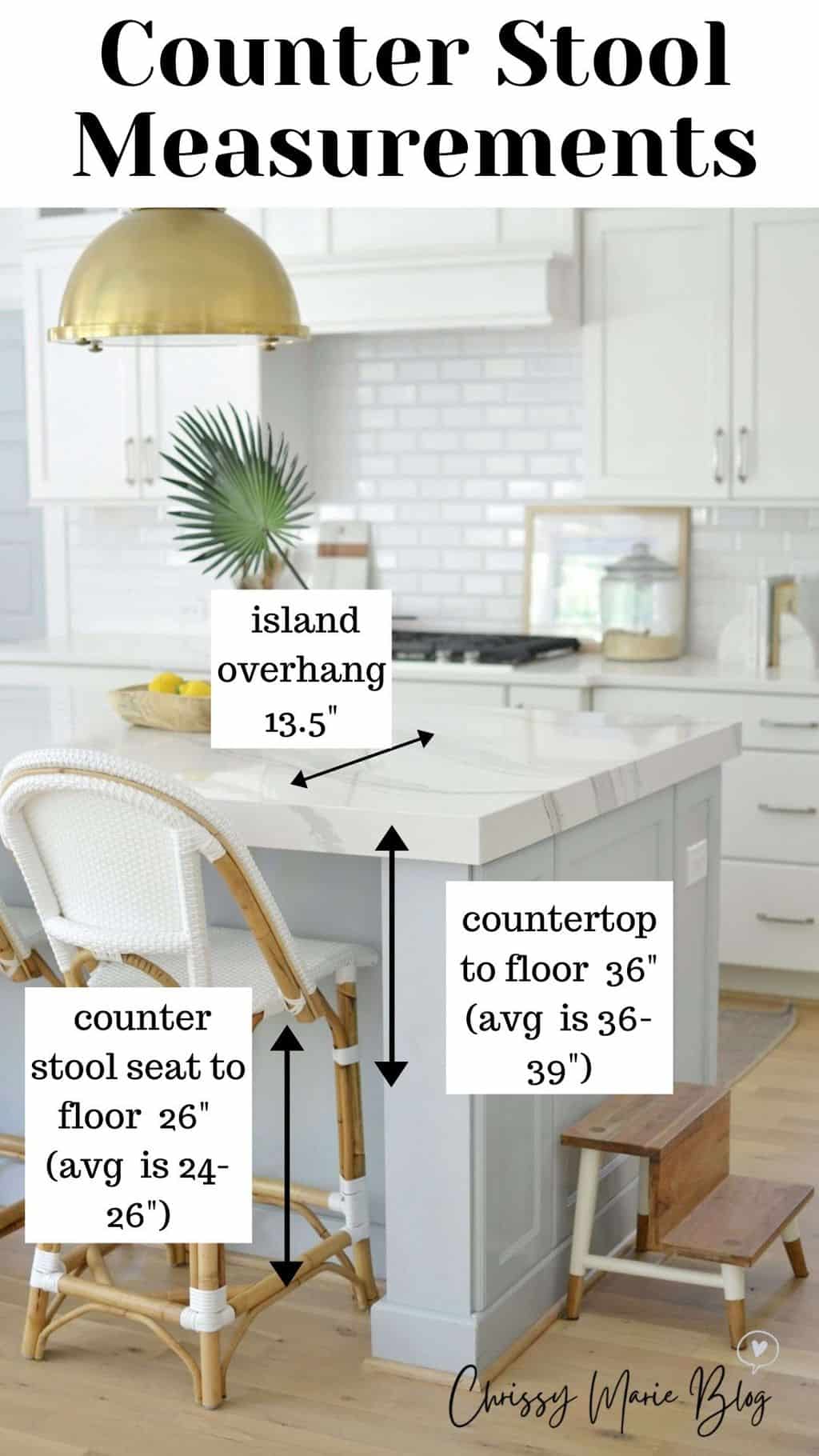 26 Kitchen Island Chairs + Measurements To Know Chrissy Marie Blog