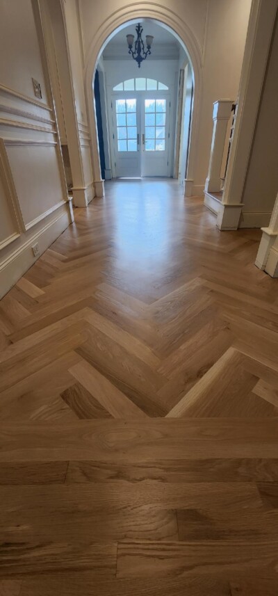 Your Guide To Herringbone Wood Floors + How Ours Turned Out - Chrissy ...