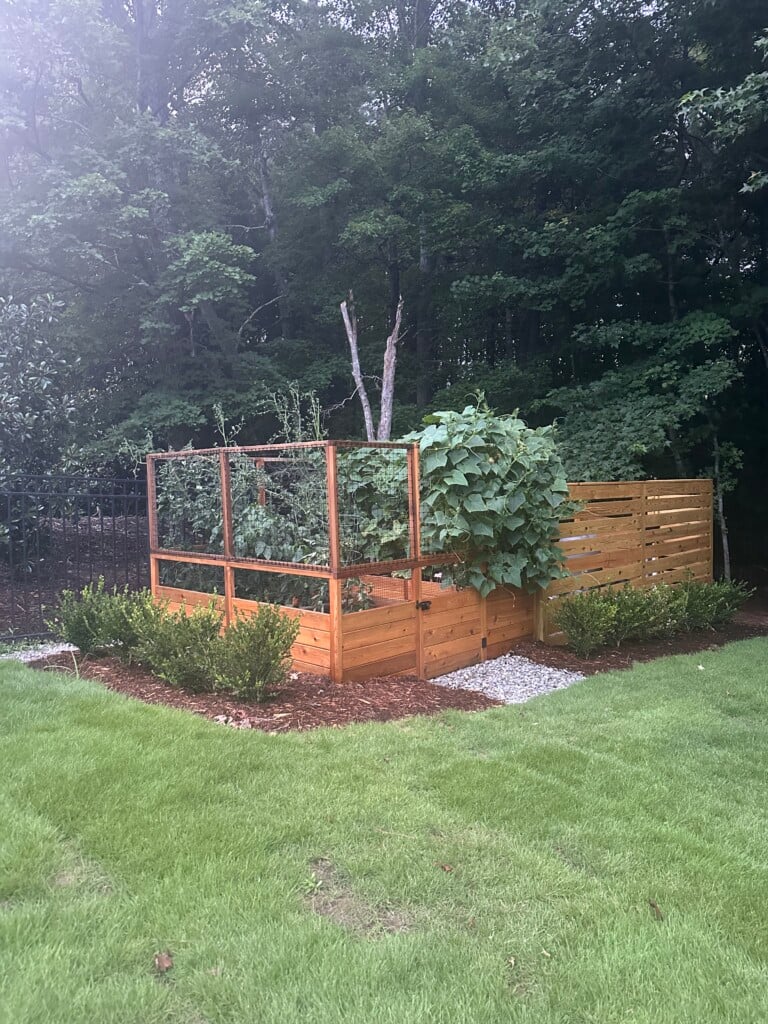 cedar raised garden bed